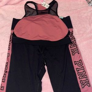 Unlined sport bra and ultimate leggings both size large both brand new